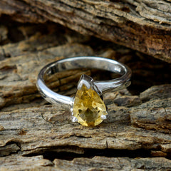 Yuki Sophisticated Yellow Solitaire Ring