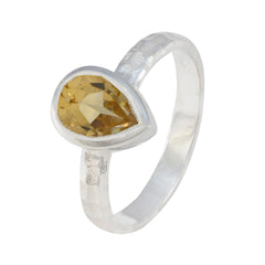 Micaela Luxurious Yellow Solitaire Ring