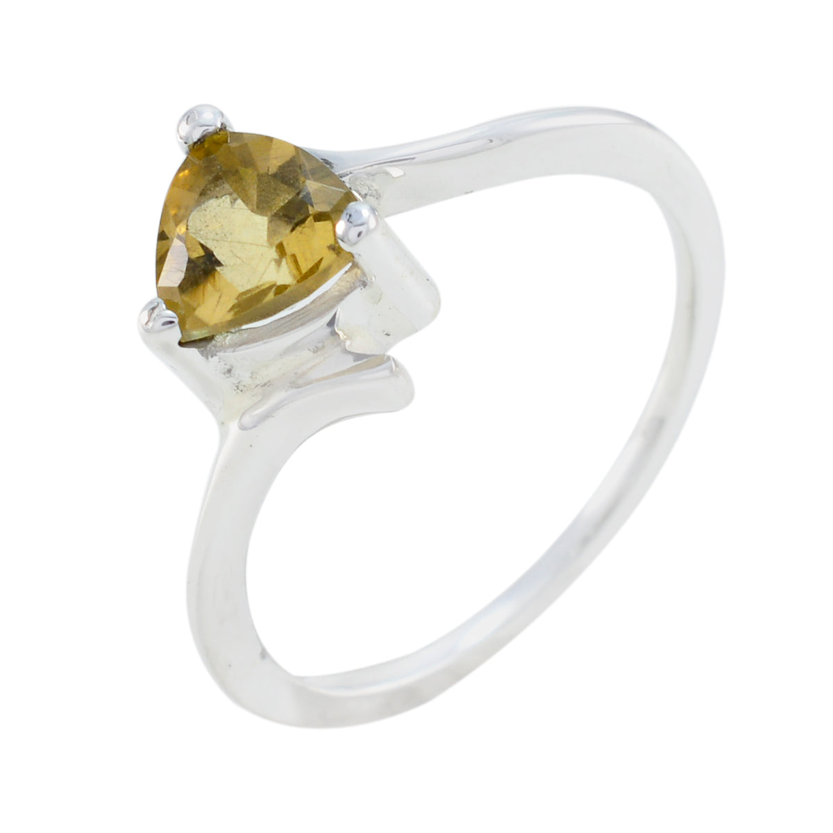 Riya Ethnic Yellow Solitaire Ring