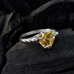 Constanza Rope-Wire Yellow Solitaire Ring