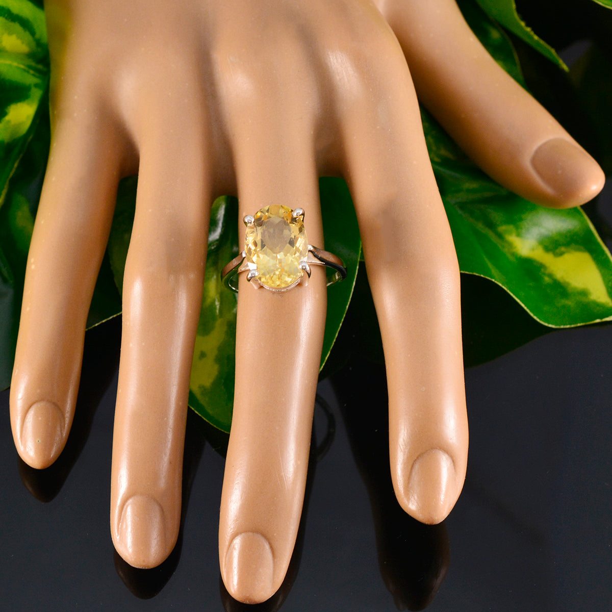 Alejandra Heritage Yellow Solitaire Ring