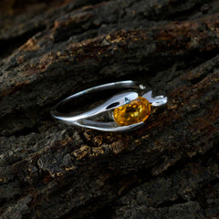 Savannah Modern Yellow Solitaire Ring