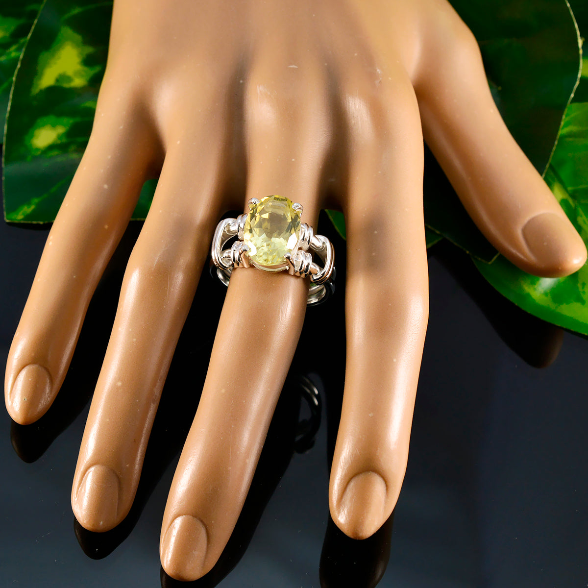 Alejandra Rope-Wire Yellow Solitaire Ring