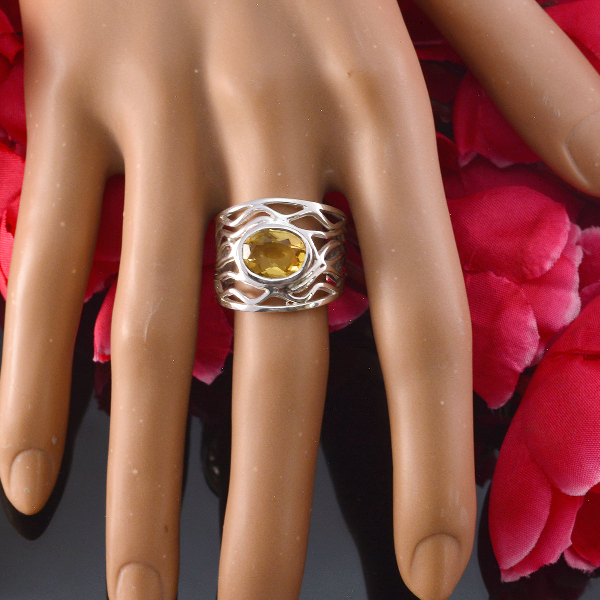 Camila Rope-Wire Yellow Solitaire Ring