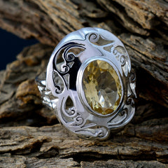 Luna Filigree Yellow Solitaire Ring