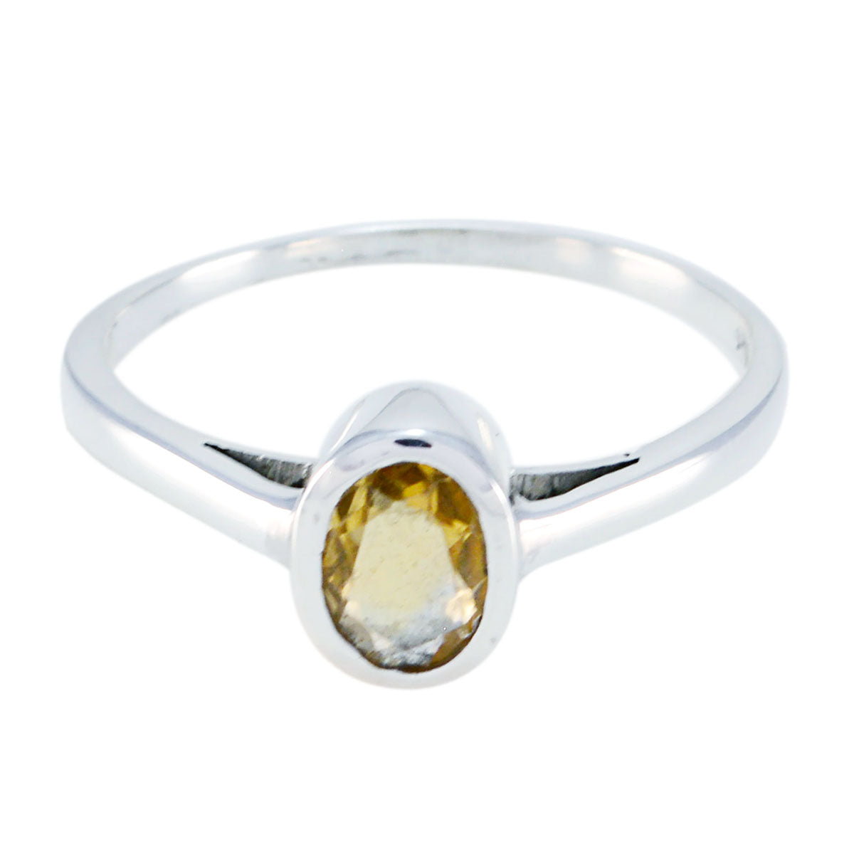 Aisha Graceful Yellow Solitaire Ring