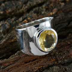 Camila Armor Yellow Solitaire Ring