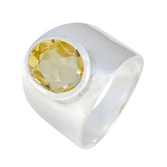 Camila Armor Yellow Solitaire Ring