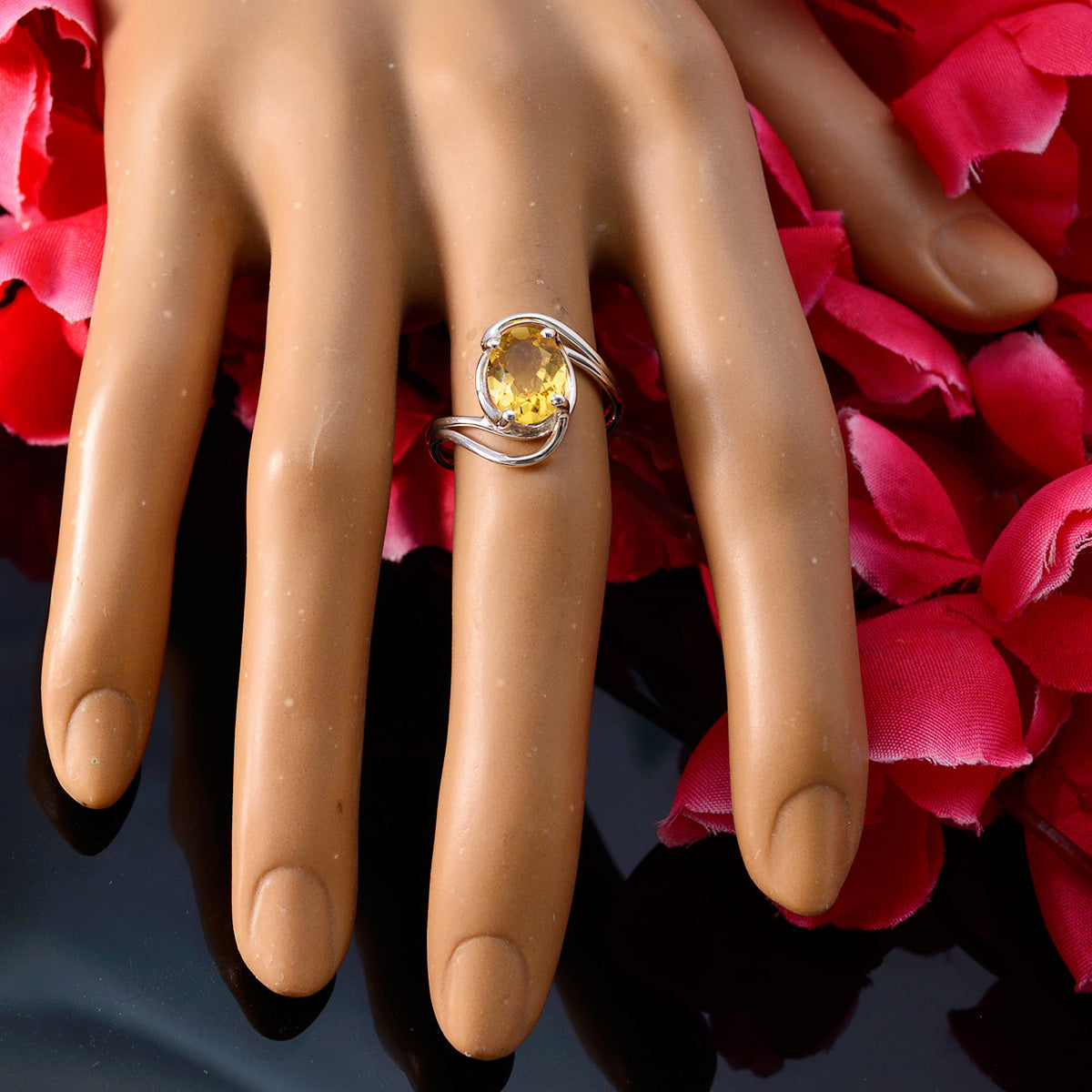 Saanvi Fairytale Yellow Solitaire Ring
