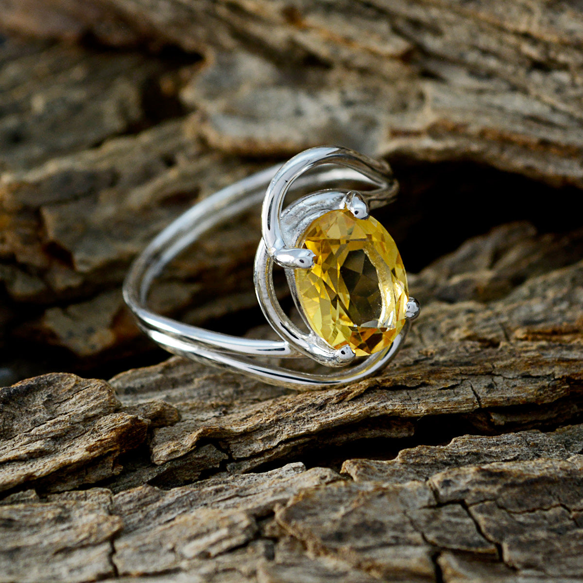 Saanvi Fairytale Yellow Solitaire Ring