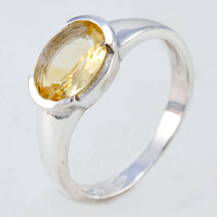 Ji-eun Abstract Yellow Solitaire Ring