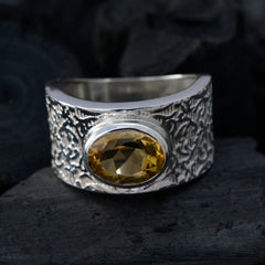 Yasmine Art Deco Yellow Solitaire Ring