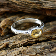 Amelia Twist Yellow Solitaire Ring