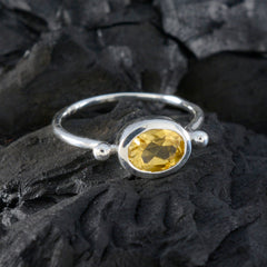 Camila Trendy Yellow Solitaire Ring