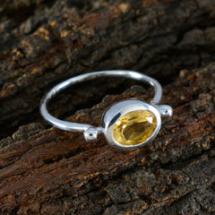 Camila Trendy Yellow Solitaire Ring