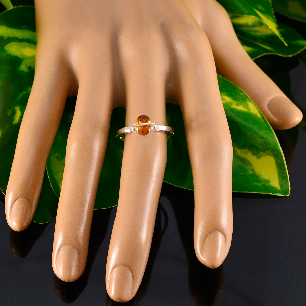 Ha-eun Glamorous Yellow Solitaire Ring