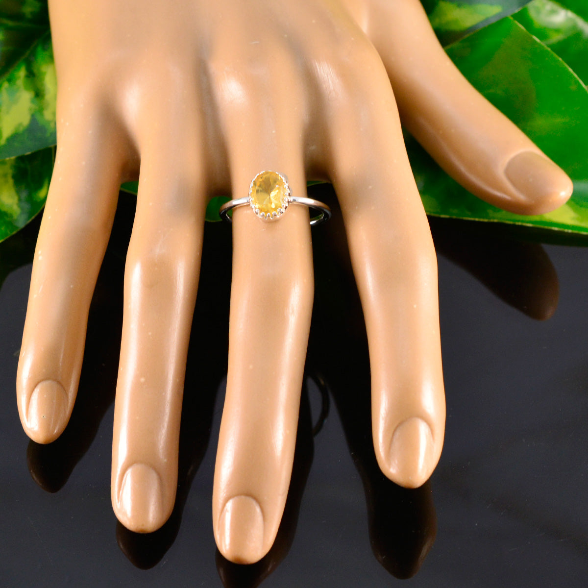 Ling Sophisticated Yellow Solitaire Ring