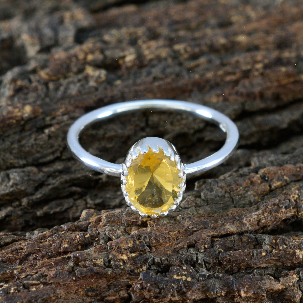 Ling Sophisticated Yellow Solitaire Ring