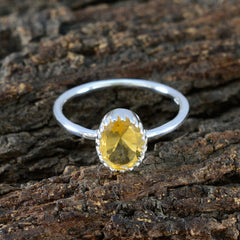 Ling Sophisticated Yellow Solitaire Ring