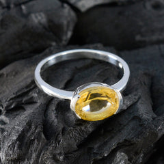 Zoey Trendy Yellow Solitaire Ring