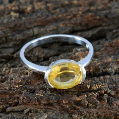 Zoey Trendy Yellow Solitaire Ring