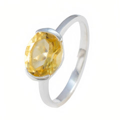Zoey Trendy Yellow Solitaire Ring