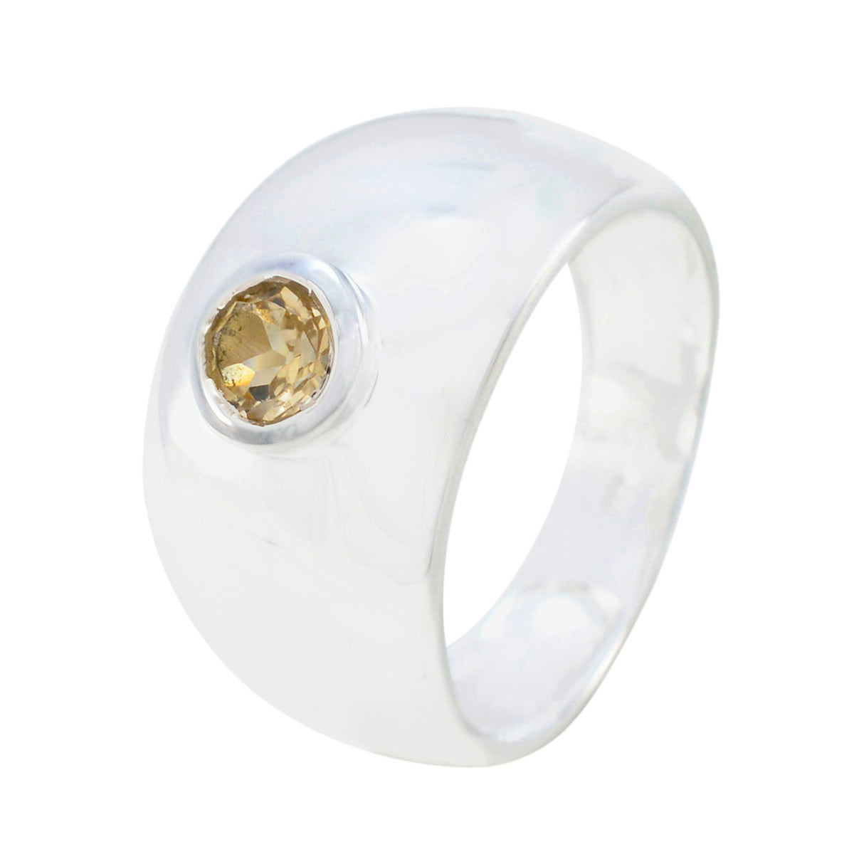 Addison Modern Yellow Solitaire Ring