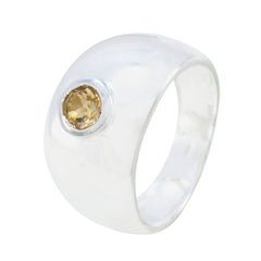 Addison Modern Yellow Solitaire Ring