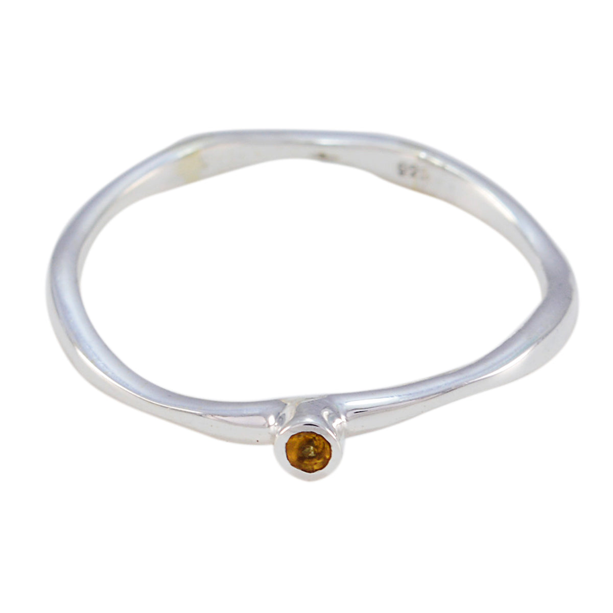 Yuki Modern Yellow Solitaire Ring