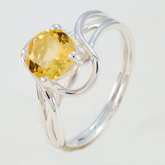 Lakshmi Feminine Yellow Solitaire Ring