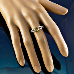 Violet Contemporary Yellow Solitaire Ring