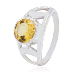 Paula Filigree Yellow Solitaire Ring