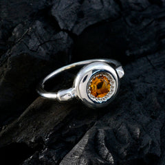 Ayaka Glamorous Yellow Solitaire Ring