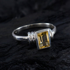 Rina Feminine Yellow Solitaire Ring