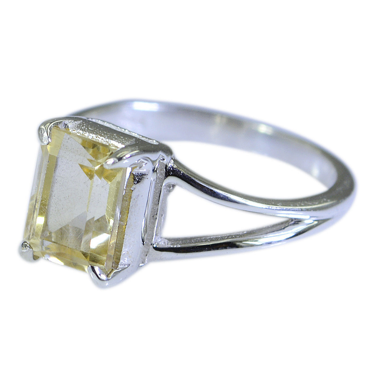 Ling Glamorous Yellow Solitaire Ring
