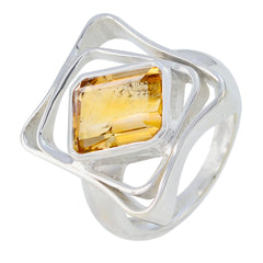 Alejandra Signet Yellow Solitaire Ring