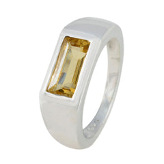 Eleanor Boho Yellow Solitaire Ring