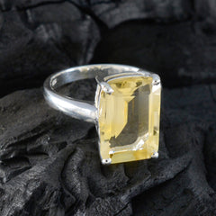 Priya Artisan Yellow Solitaire Ring