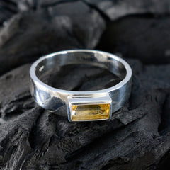 Zoey Boho Yellow Solitaire Ring