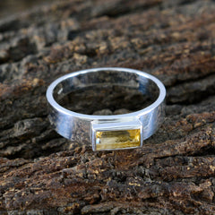 Zoey Boho Yellow Solitaire Ring