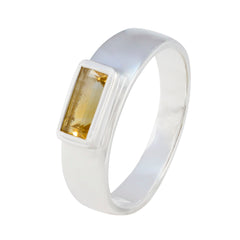 Zoey Boho Yellow Solitaire Ring