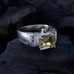 Ines Contemporary Yellow Halo Ring