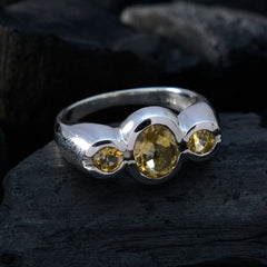 Priya Feminine Yellow Trilogy Ring