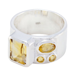 Eliza Abstract Yellow quarter Band Citrine Yellow