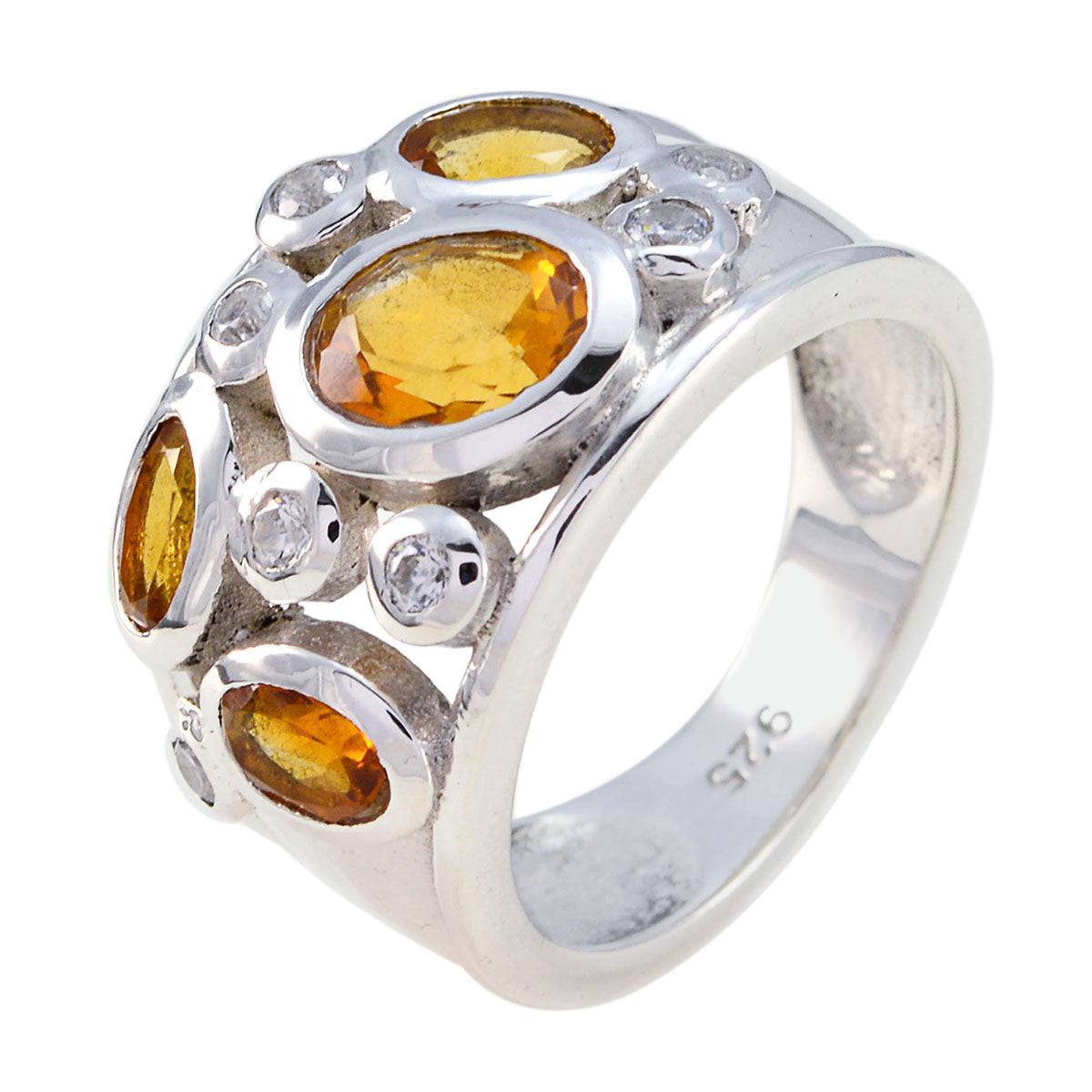 Evelyn Modern Yellow quarter Ring