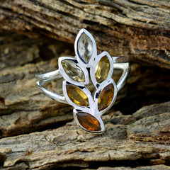 Amelia Cultural Yellow Hexa Ring
