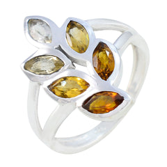 Amelia Cultural Yellow Hexa Ring