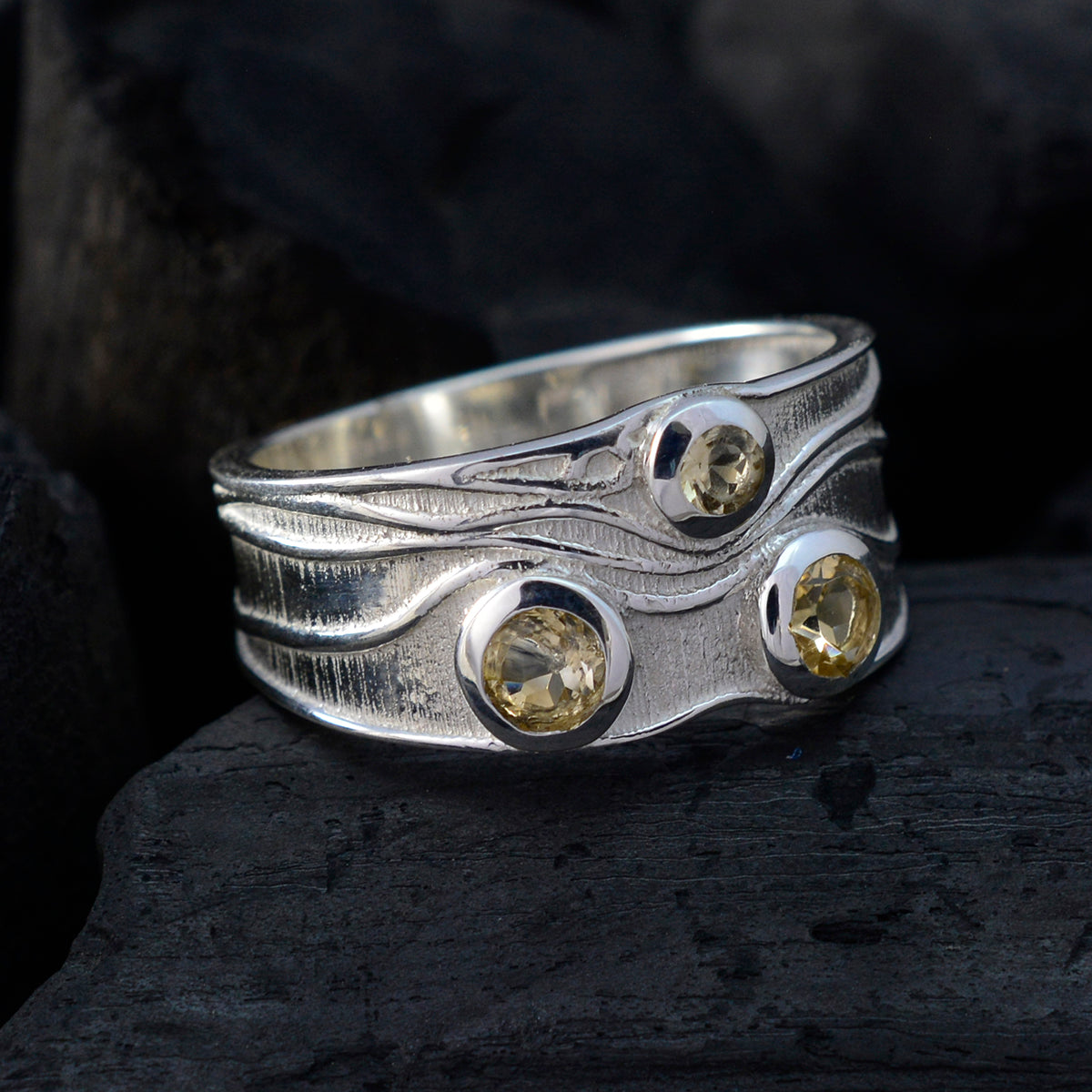 Pauline Boho Yellow Trilogy Ring