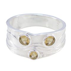 Pauline Boho Yellow Trilogy Ring Citrine Yellow