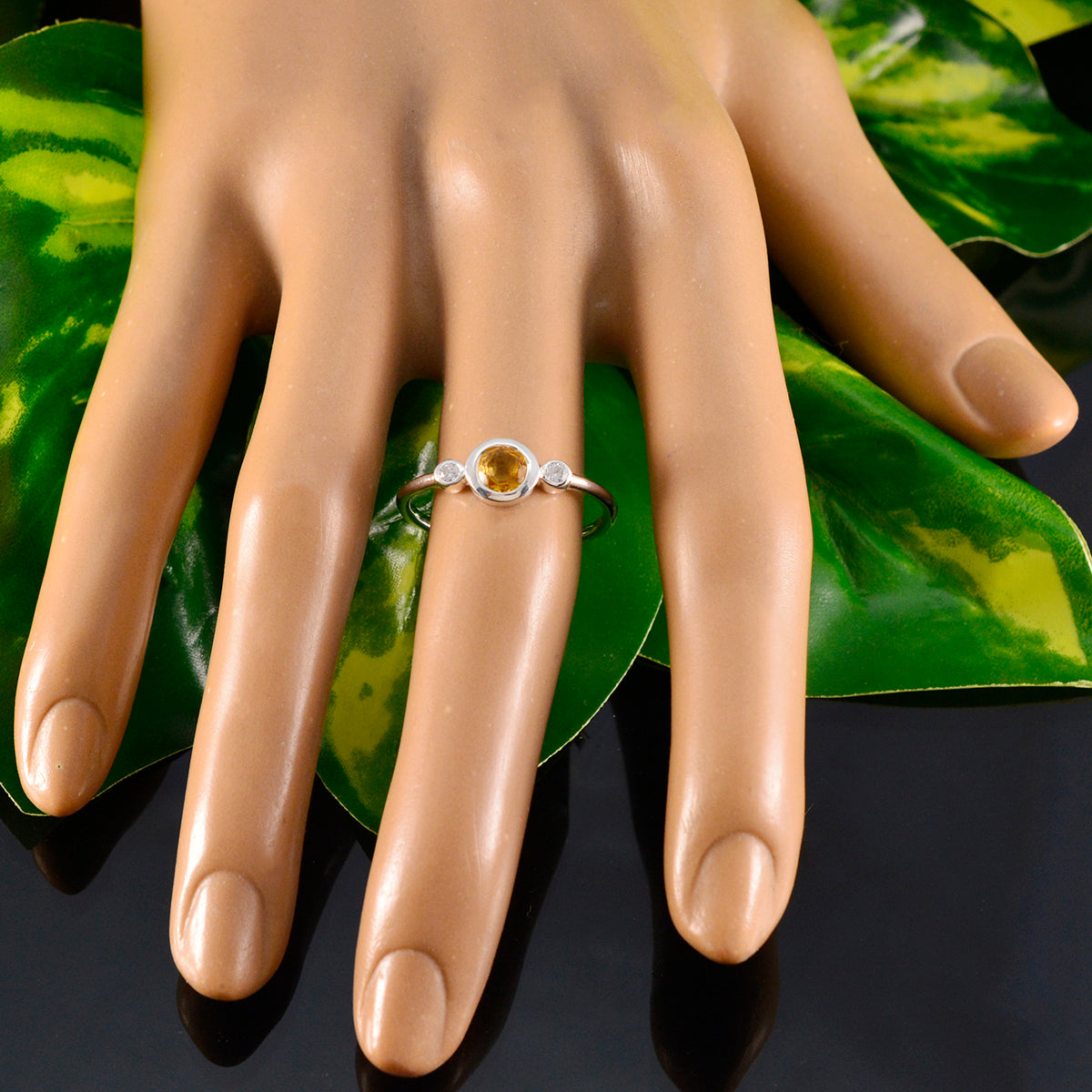 Dewi Sophisticated Yellow Trilogy Ring
